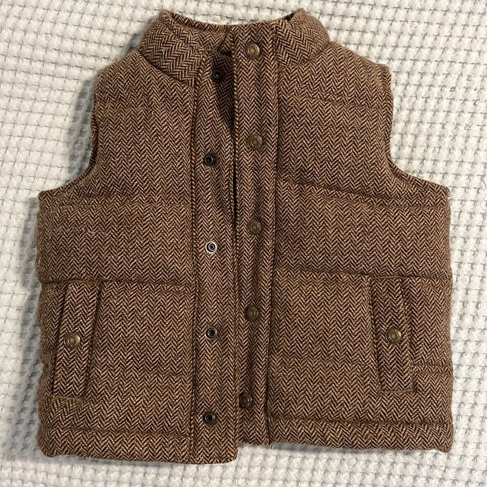 Janie and Jack boys tweed puffer vest